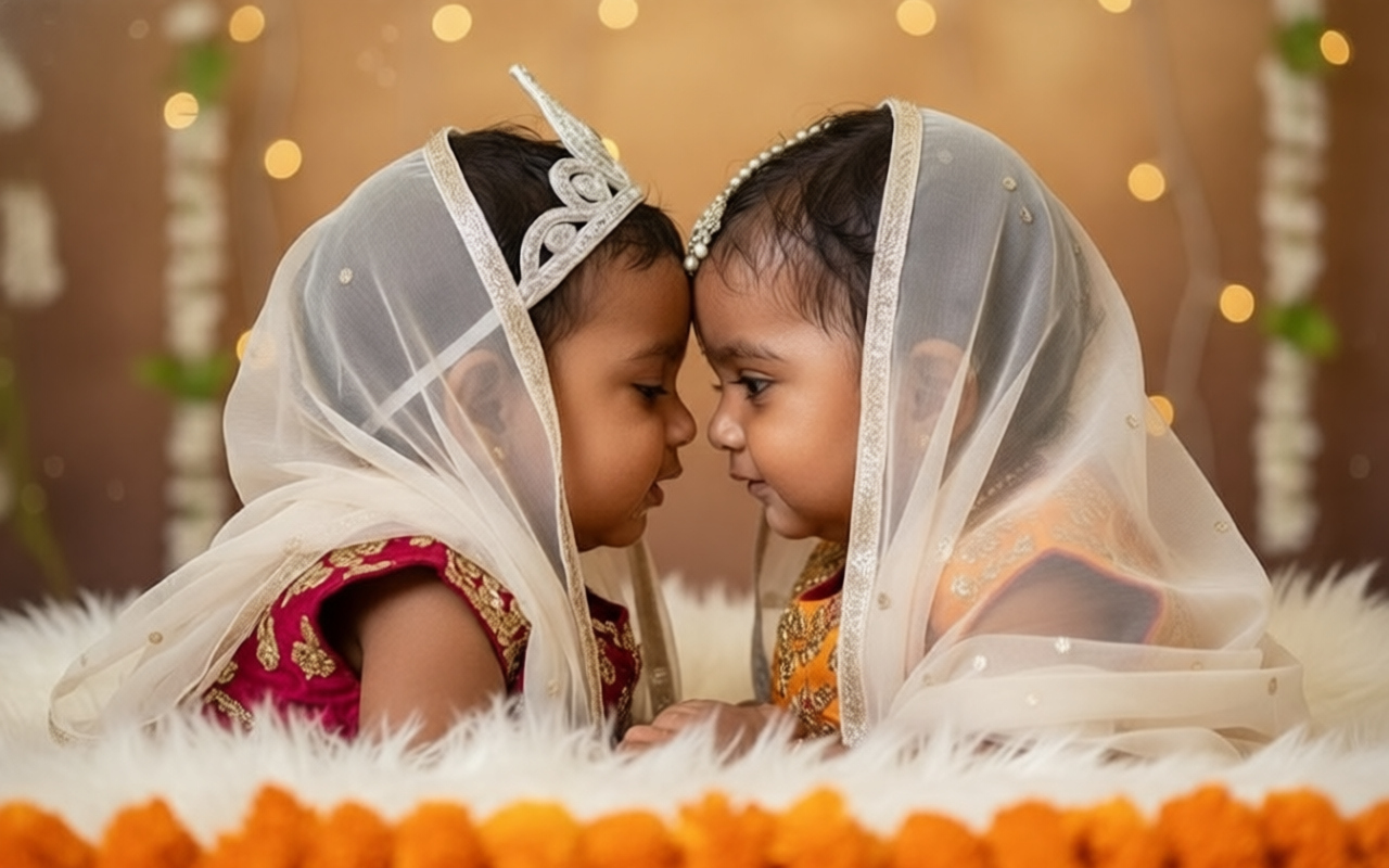 AI Krishna baby portrait 4