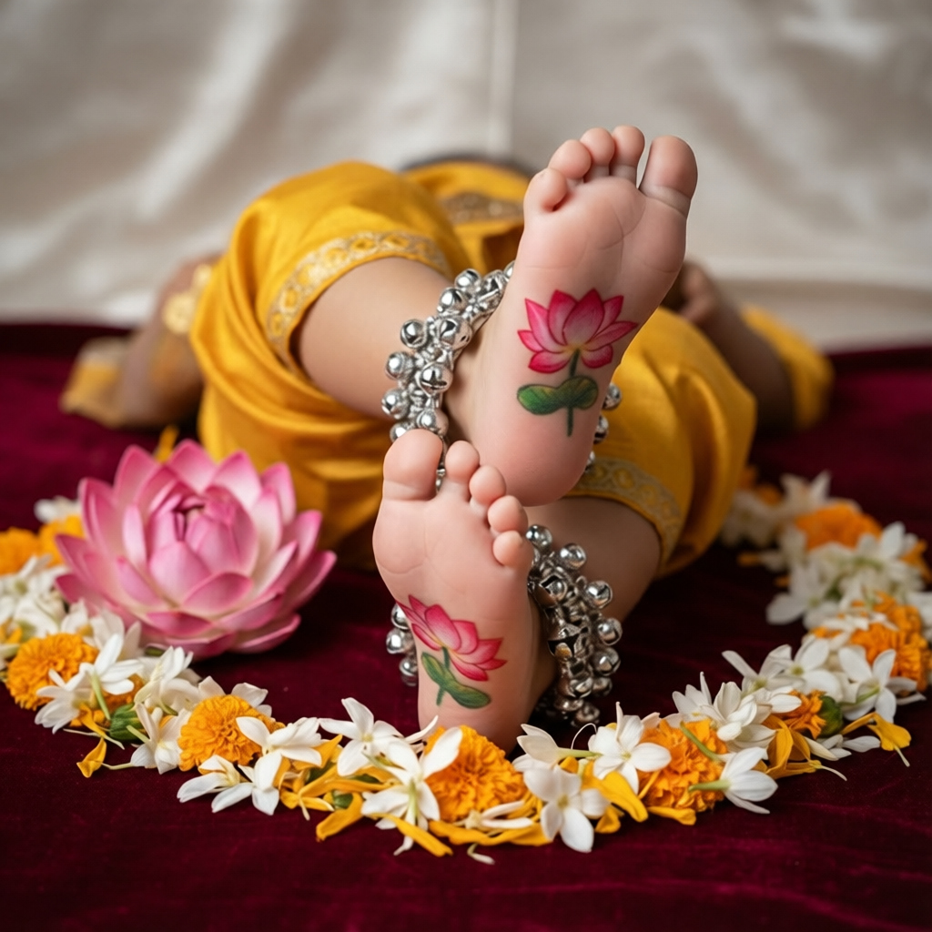 AI Krishna baby portrait 2